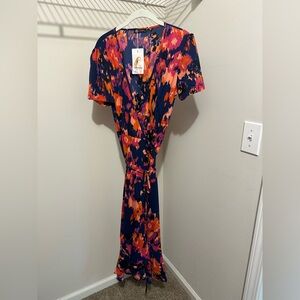 PrettyGarden Colorful Wrap Dress NWT
